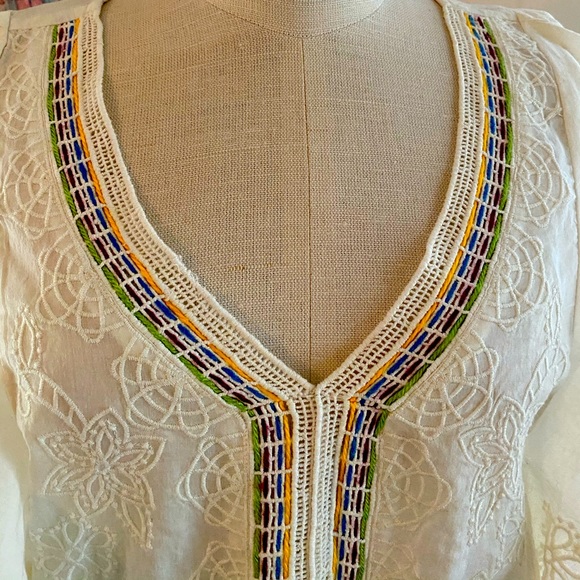 Anthropologie - Floreat Kimono-style v-neck Blouse - Picture 3 of 3